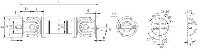SWP-D型無(wú)伸縮長(zhǎng)型萬(wàn)向聯(lián)軸器